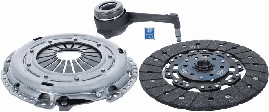 Kit de embrague Volkswagen Golf IV 1.9 TDI placa, disco y actuador hidráulico — SACHS